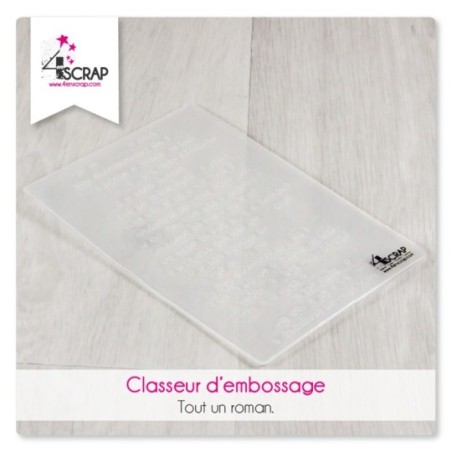 Classeur d'embossage Scrapbooking Carterie maison - Tout un roman