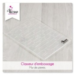 Classeur d'embossage Scrapbooking Carterie maison - Mur de pierres Classeur d'embossage Scrapbooking Carterie maison - Mur de pierres