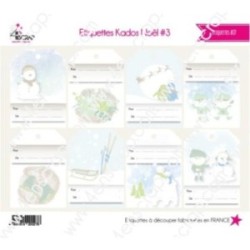 Etiquette à découper Scrapbooking Carterie - Etiquettes Kados Noël 3