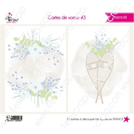 Etiquette à découper Scrapbooking Carterie - Cartes de voeux 3