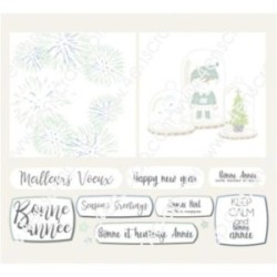 Etiquette à découper Scrapbooking Carterie - Cartes de voeux 3