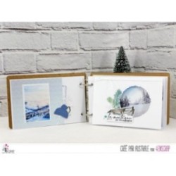 Tampon transparent Scrapbooking Carterie - Etoiles des neiges Tampon transparent Scrapbooking Carterie - Etoiles des neiges