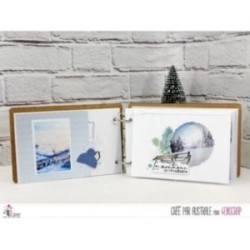 Tampon transparent Scrapbooking Carterie - Etoiles des neiges