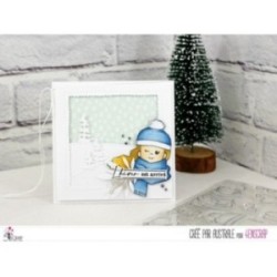 Tampon transparent Scrapbooking Carterie - C'est l'hiver