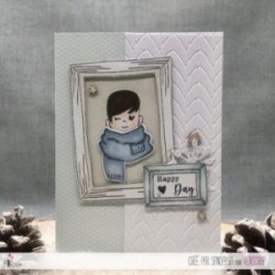 Tampon transparent Scrapbooking Carterie - C'est l'hiver