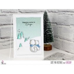 Matrice de coupe Scrapbooking Carterie hiver - flocons de neige 3