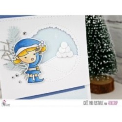 Matrice de coupe Scrapbooking Carterie hiver noël - Lutins Matrice de coupe Scrapbooking Carterie hiver noël - Lutins