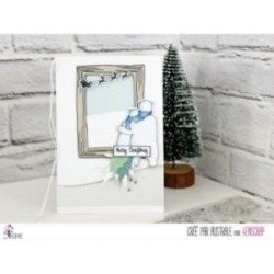 Matrice de coupe Scrapbooking Carterie animaux hiver ours - Renard & Cie