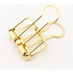 Embellishment Scrapbooking Card Making - Gold metal clip Small Size