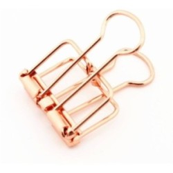 Embellishment Scrapbooking Card Making - Gold pink metal clip Small Size