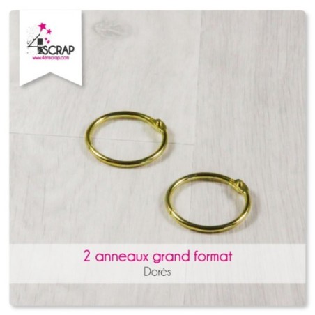 Embellishment Scrapbooking Card Making - Set of 2 silver metal rings in small size