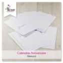 A customiser Scrapbooking Carterie - Calendrier d'anniversaire allemand