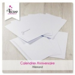 A customiser Scrapbooking Carterie - Calendrier d'anniversaire allemand A customiser Scrapbooking Carterie - Calendrier d'anniversaire allemand