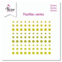Pastilles Vertes - Embellissement Scrapbooking