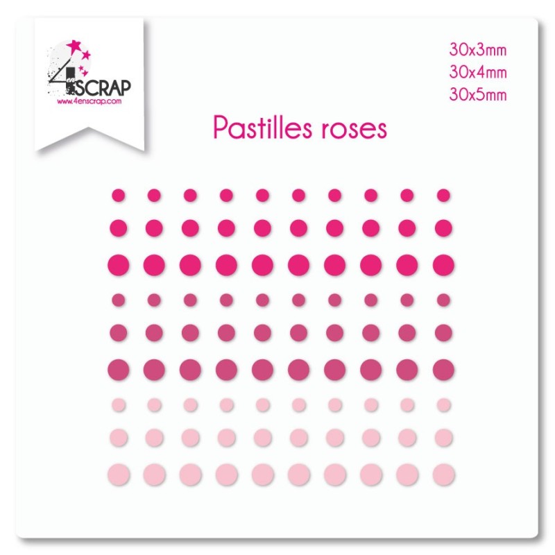 Embellishment Scrapbooking Card making Sticker - Pink dots Embellishment Scrapbooking Card making Sticker - Pink dots