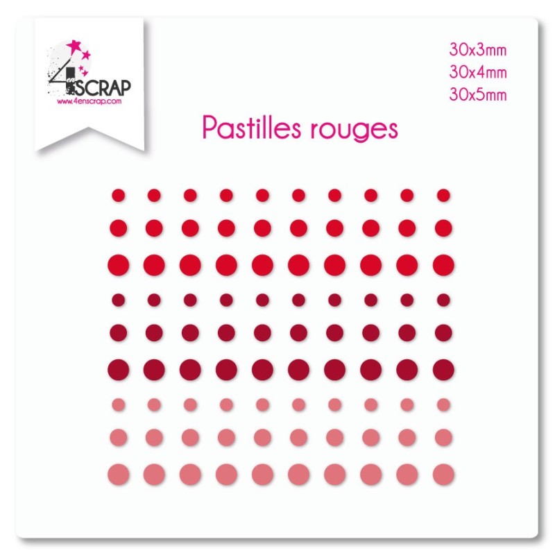 Embellishment Scrapbooking Card making sticker - Red Dots Embellishment Scrapbooking Card making sticker - Red Dots