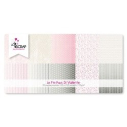 Printed Paper Scrapbooking Card Pack - Valentine's day little pack