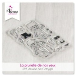Tampon transparent Scrapbooking Carterie enfant habits - La prunelle de nos yeux Tampon transparent Scrapbooking Carterie enfant habits - La prunelle de nos yeux