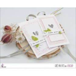 Clear stamp Scrapbooking Card love words - side by side