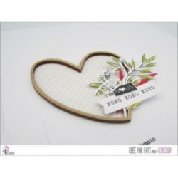 Clear stamp Scrapbooking Card love words - side by side