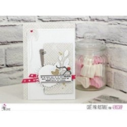 Tampon transparent Scrapbooking Carterie mots - Mon amour