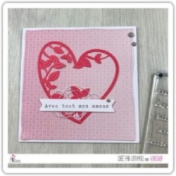 Cutting die Scrapbooking Card Making love nature - Heart in leaves