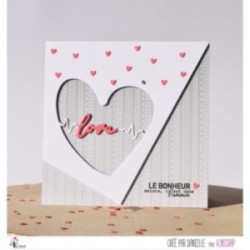Cutting die Scrapbooking Card Making word heart - Love transparency