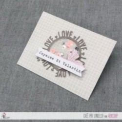 Matrice de coupe Scrapbooking carterie mot amour - Love