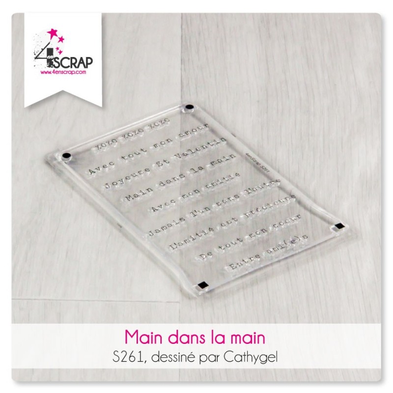 Clear stamp Scrapbooking Card love words - side by side Clear stamp Scrapbooking Card love words - side by side