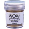 Poudre à embosser Scrapbooking Carterie - Metallic Gold Rich super Fine