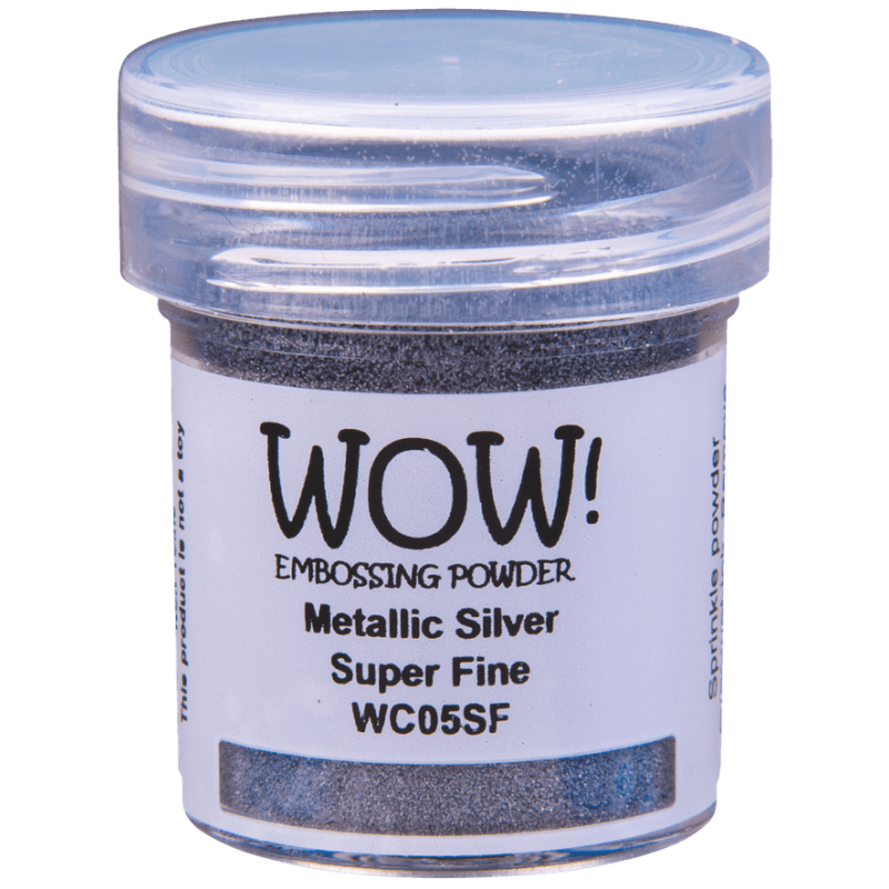 Poudre à embosser Scrapbooking Carterie - Metallic Silver Super Fine Poudre à embosser Scrapbooking Carterie - Metallic Silver Super Fine