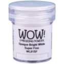 Poudre à embosser Scrapbooking Carterie - Opaque Bright White Super Fine