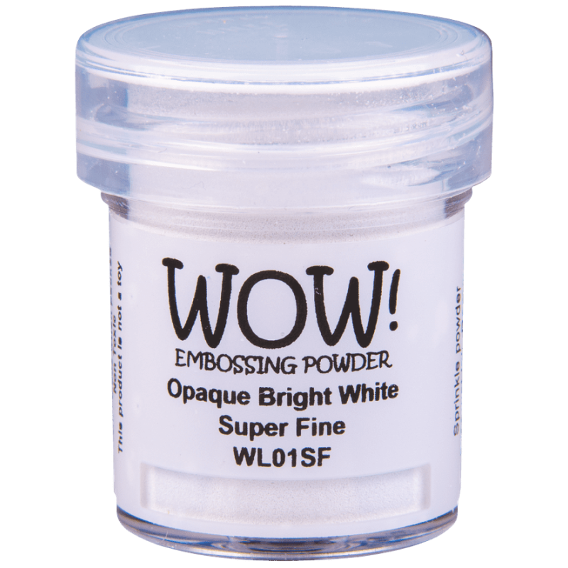 Poudre à embosser Scrapbooking Carterie - Opaque Bright White Super Fine Poudre à embosser Scrapbooking Carterie - Opaque Bright White Super Fine