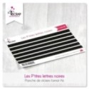Stickers Scrapbooking Cardmaking - Little black letters