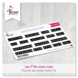 Stickers Scrapbooking Carterie - Les P'tits mois noirs Stickers Scrapbooking Carterie - Les P'tits mois noirs