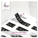 Stickers Scrapbooking Carterie - Les P'tits mois noirs