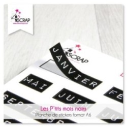 Stickers Scrapbooking Carterie - Les P'tits mois noirs Stickers Scrapbooking Carterie - Les P'tits mois noirs