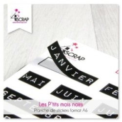 Stickers Scrapbooking Cardmaking - Little black words