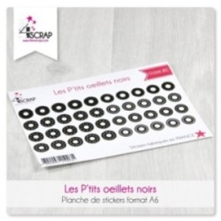 Stickers Les P'tits oeillets noirs - Scrapbooking