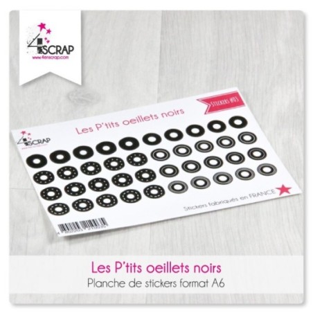 Stickers Scrapbooking Cardmaking - Little black Eyelets