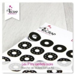 Stickers Scrapbooking Carterie - Les P'tits oeillets noirs Stickers Scrapbooking Carterie - Les P'tits oeillets noirs