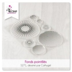 Tampon transparent Scrapbooking Carterie - Fonds pointillés