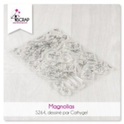 Tampon transparent Scrapbooking Carterie fleurs - Magnolias Tampon transparent Scrapbooking Carterie fleurs - Magnolias