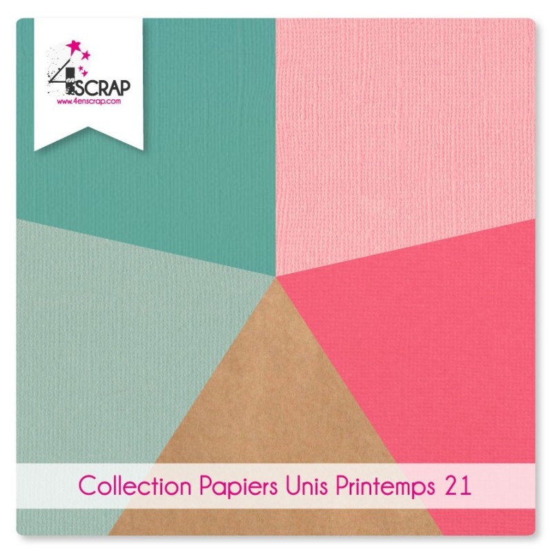 Pack Papier Uni Scrapbooking Carterie - Printemps 2021 Pack Papier Uni Scrapbooking Carterie - Printemps 2021