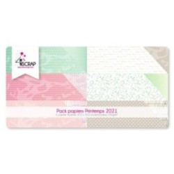 Printed Paper Scrapbooking Card Pack - Spring 2021