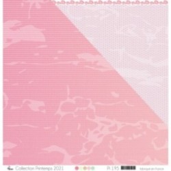 Printed Paper Scrapbooking Card Making - "Nested white bulbs on a red background"