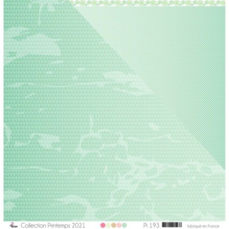 Printed Paper Scrapbooking Card Making - "White stars on light blue background"