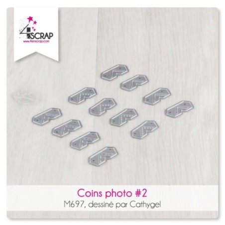 Matrice de coupe Scrapbooking carterie - Coins photo 2