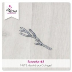 Matrice de coupe Scrapbooking carterie nature arbre - Branche 3