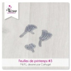 Matrice de coupe Scrapbooking carterie nature - Feuilles de printemps 3